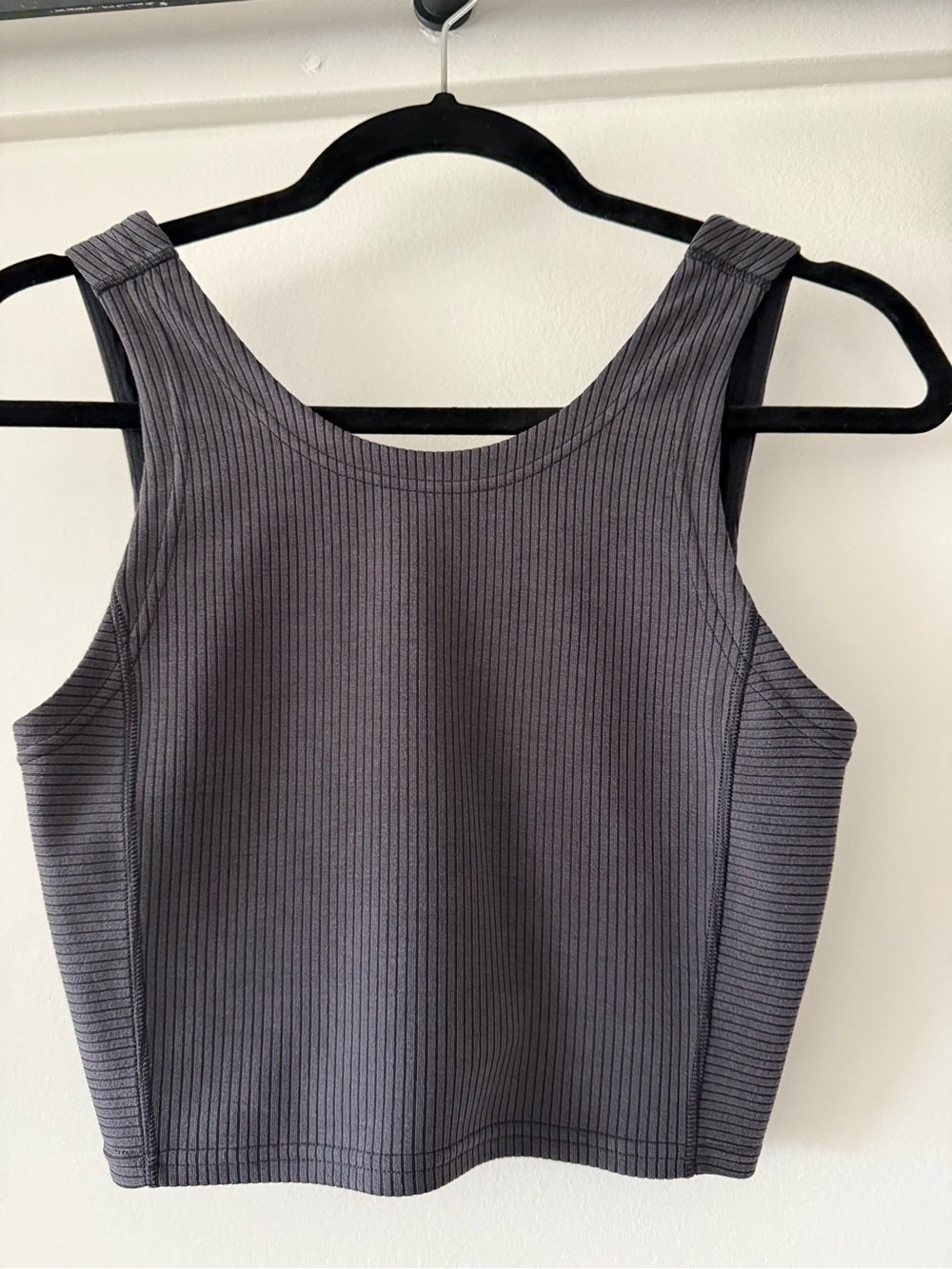 lululemon athletica Ribbed Crop Tank - Charcoal